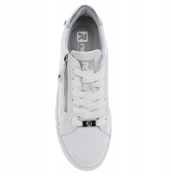 Rieker Sneakers W2605-80 λευκά