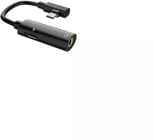 Riff Audio Adapteris - Pareja Type-C uz Type-C (ligzda uzladei) + austinas 3 5 mm (ligzda) Black 4752219008297