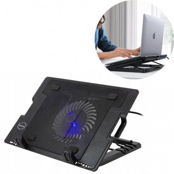 Riff RF-0092 2in1 portativais dzesetajs ar ideala lenka regulejamo stativu + USB vads (12"-17") 4752219010092