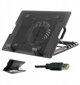 Riff RF-0092 2in1 portativais dzesetajs ar ideala lenka regulejamo stativu + USB vads (12"-17") 4752219010092