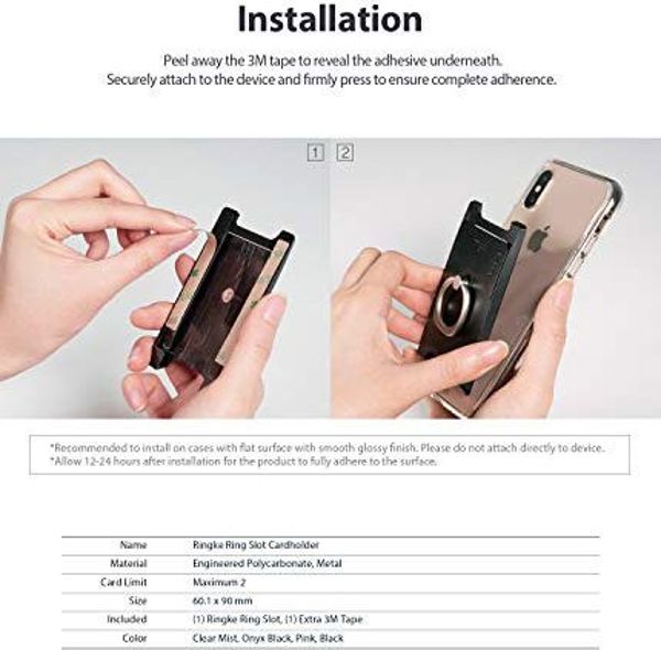 Ringke Ringke Slot Card Case przezroczysty /clear mist ACHO0003