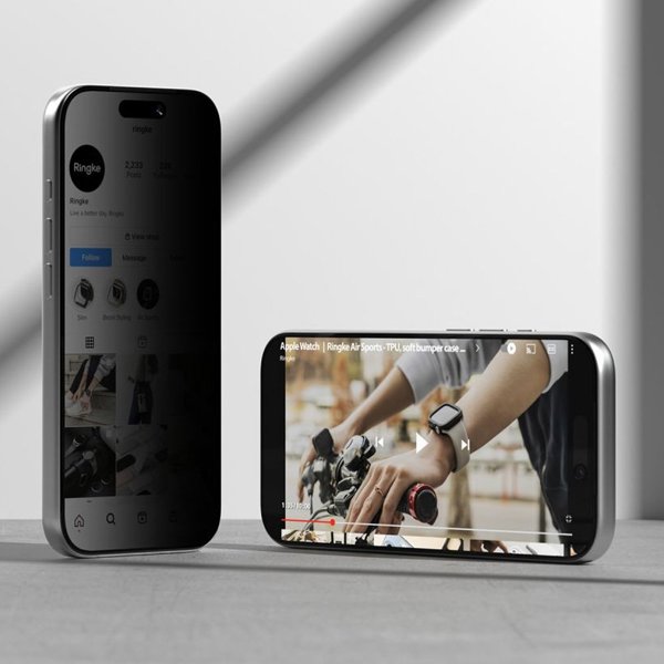 Ringke Szkło prywatyzujące Easy Slide 2-pack iPhone 18 Pro privacy (8800380463462)
