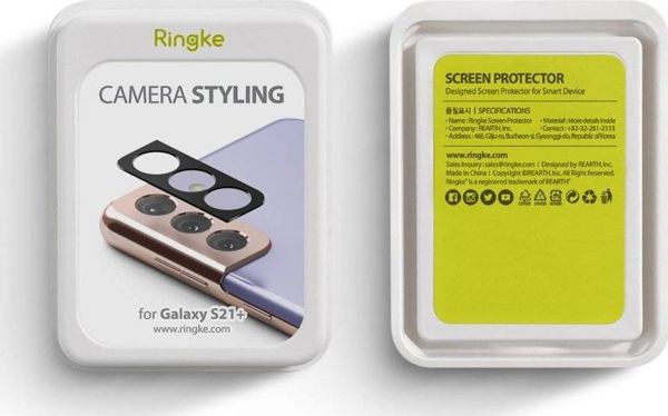 Ringke Camera Styling Προστατευτικό Κάλυμμα Φακού για Samsung Galaxy S21+ Plus - Μαύρο