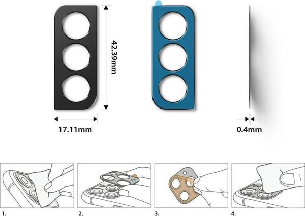 Ringke Camera Styling Προστατευτικό Κάλυμμα Φακού για Samsung Galaxy S21+ Plus - Μαύρο
