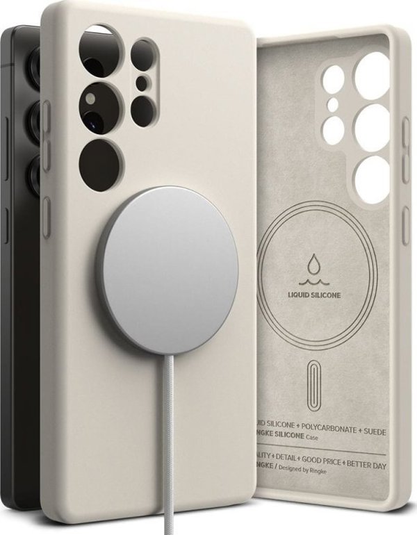 RINGKE ΣΙΛΙΚΟΝΗ ΜΑΓΝΗΤΙΚΗ MAGSAFE GALAXY S25 ULTRA STONE