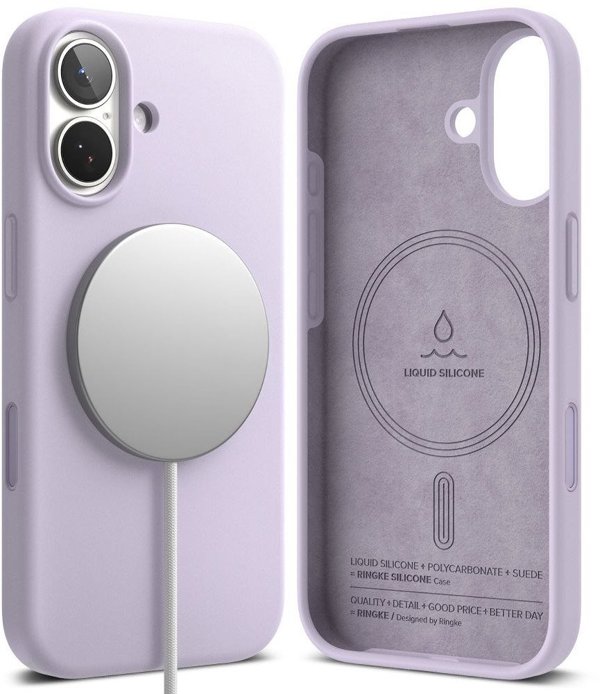 RINGKE SILICONE MAGNETIC MAGSAFE IPHONE 17 LIGHT PURPLE