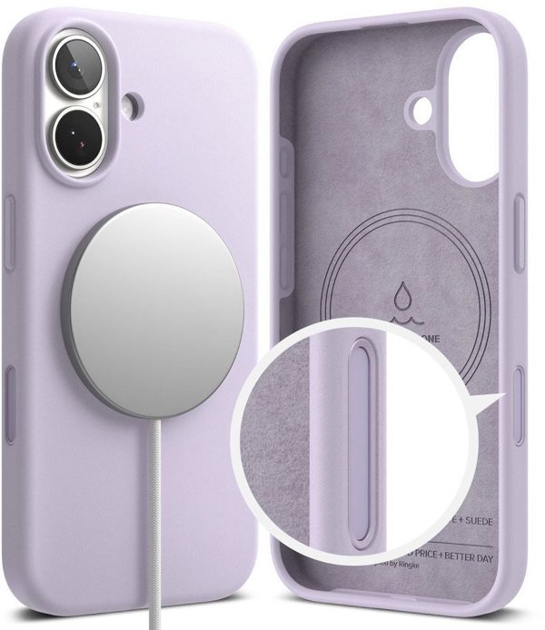 RINGKE SILICONE MAGNETIC MAGSAFE IPHONE 17 LIGHT PURPLE