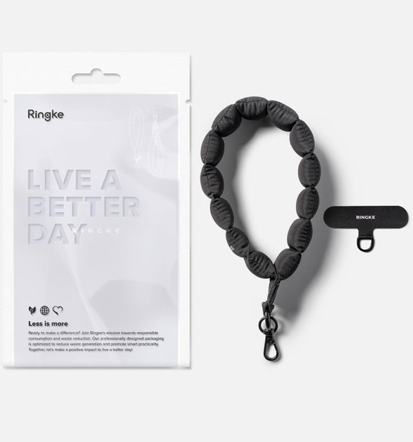 RINKGE HOLDER & PUFFER HAND STRAP CALM BLACK