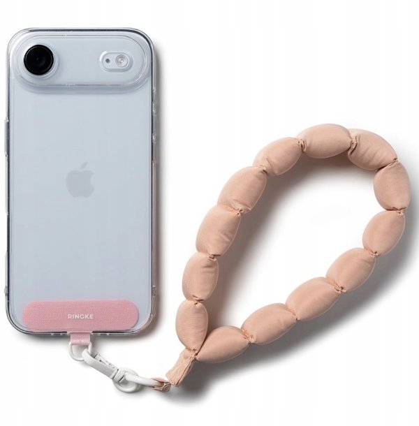 RINKGE HOLDER & PUFFER HAND STRAP FLORAL PINK