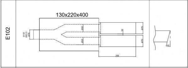 RM Motors Tlumik Koncowy 70mm RM