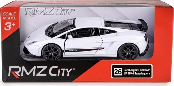 Daffi Lamborghini LP570-4 Gallardo RMZ Μοντέλο Αυτοκινήτου Λευκό 1:64