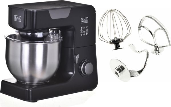 Black & Decker BXKM1000E Πλανητικό Μίξερ Κουζίνας 1000W με 8 Ταχύτητες και Λειτουργία Turbo