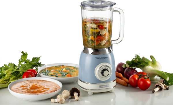 Robot planetarny Ariete Ariete Stand Mixer Vintage blue, glass cup (light blue, 1,000 watts)