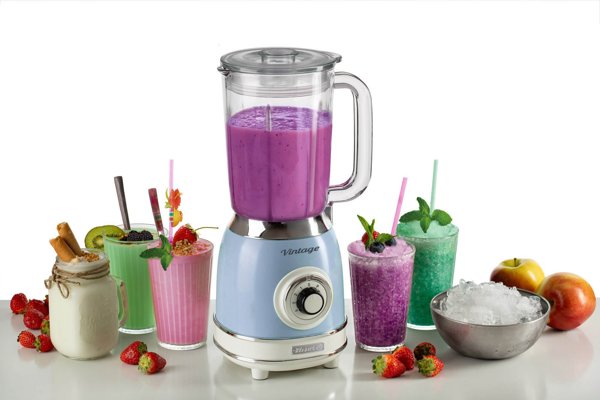 Robot planetarny Ariete Ariete Stand Mixer Vintage blue, glass cup (light blue, 1,000 watts)
