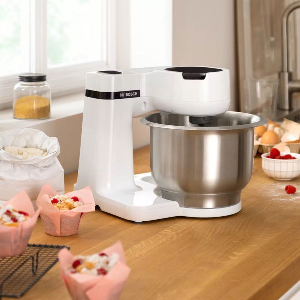 Bosch MUMS2EW40 Κουζινομηχανή 700W με Κάδο 3.8L, Λευκή
