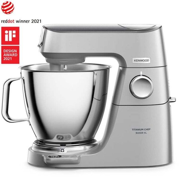 Kenwood Titanium Chef Baker XL KVL85.704SI Ρομπότ Κουζίνας 1200W με Ενσωματωμένη Ζυγαριά - Ασημί
