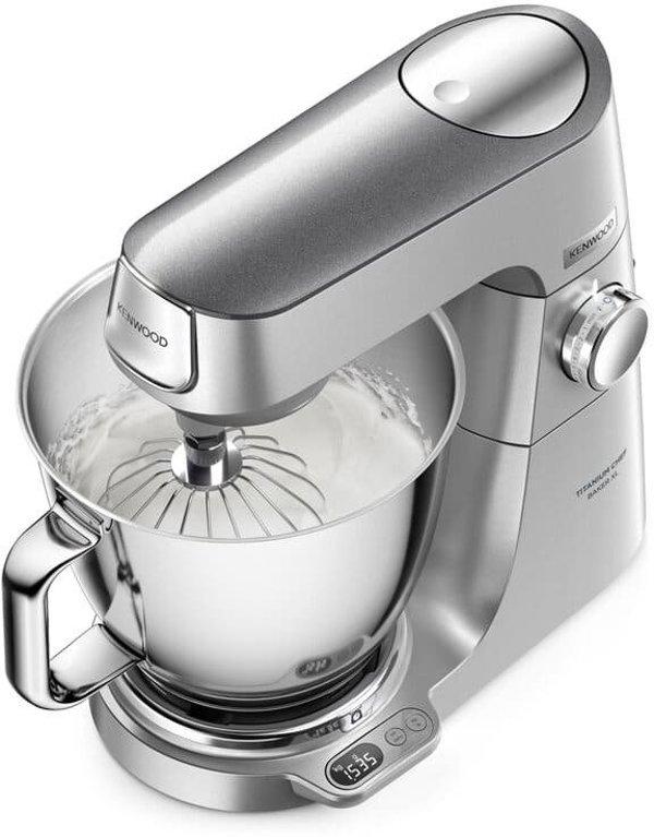 Kenwood Titanium Chef Baker XL KVL85.704SI Ρομπότ Κουζίνας 1200W με Ενσωματωμένη Ζυγαριά - Ασημί