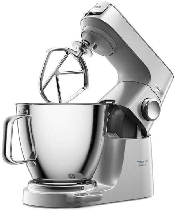 Kenwood Titanium Chef Baker XL KVL85.704SI Ρομπότ Κουζίνας 1200W με Ενσωματωμένη Ζυγαριά - Ασημί