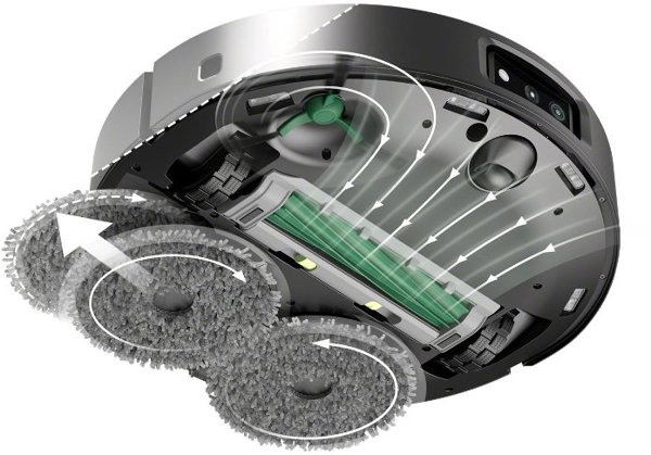 Robot sprzatajacy mopsujacy iRobot Roomba Plus 505 Combo Czarny Nowy