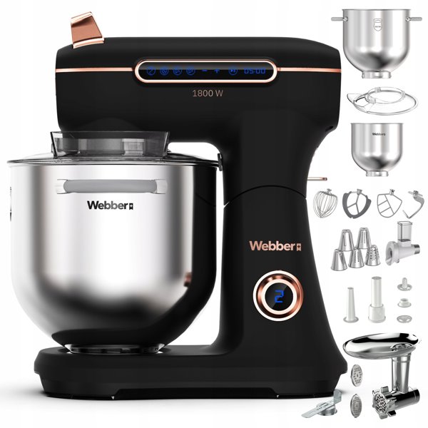 Robot kuchenny planetarny Webber XEF900 1800W misa 7L mikser wielofunkcyjny