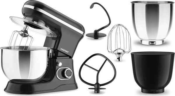 Zelmer ZKR 1355 Πλανητικό Μίξερ Κουζίνας 1200W, Μαύρο