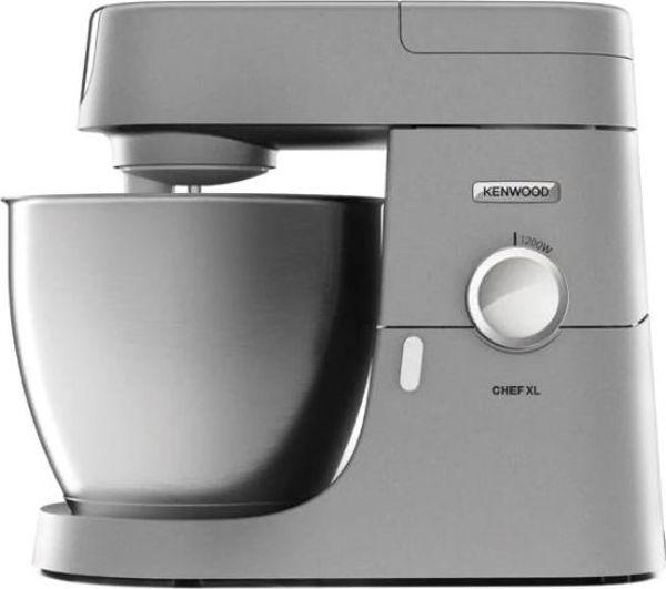 Kenwood KVL4170.S Κουζινομηχανή Chef XL 1200W με Μπλέντερ, Κρεατομηχανή & Εξαρτήματα Ζυμώματος - Ασημί