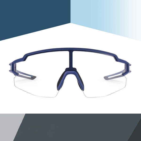 RockBros Okulary rowerowe fotochromowe z filtrami UV 400 UVA i UVB niebieskie ROCKBROS