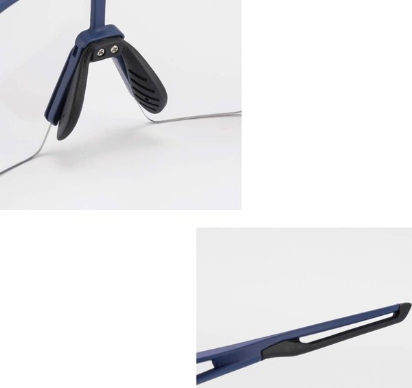 RockBros Okulary rowerowe fotochromowe z filtrami UV 400 UVA i UVB niebieskie ROCKBROS