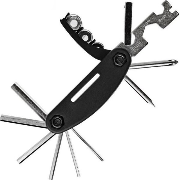 RockBros 16 σε 1 Πολυεργαλείο MultiTool για επισκευή ποδηλάτων - μαύρο 16 σε 1 Πολυεργαλείο MultiTool για επισκευή ποδηλάτων - μαύρο