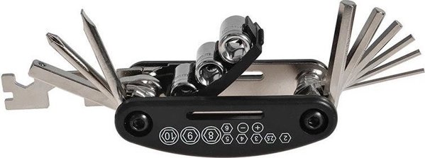 RockBros 16 σε 1 Πολυεργαλείο MultiTool για επισκευή ποδηλάτων - μαύρο 16 σε 1 Πολυεργαλείο MultiTool για επισκευή ποδηλάτων - μαύρο