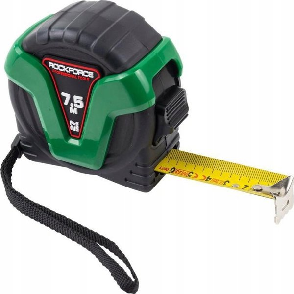 Rockforce Μετροταινία 7.5m x 27mm, Επαγγελματική Αναδιπλούμενη Μεζούρα