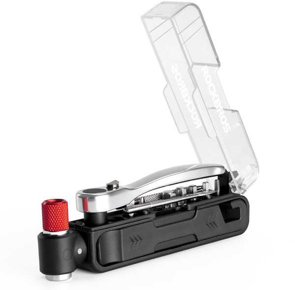Σετ εργαλείων ποδηλάτου RockBros multitool με αντλία για CO2 και κλειδί καστάνιας - μαύρο