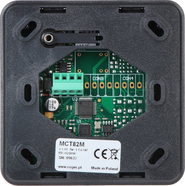 Roger MCT82M Προσέγγιστικός Αναγνώστης Καρτών με Πληκτρολόγιο, Μαύρο