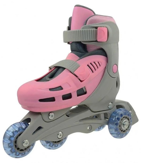 Ρολάκια Rulyt Triskate ρυθμιζόμενα ροζ νούμερο 27-30