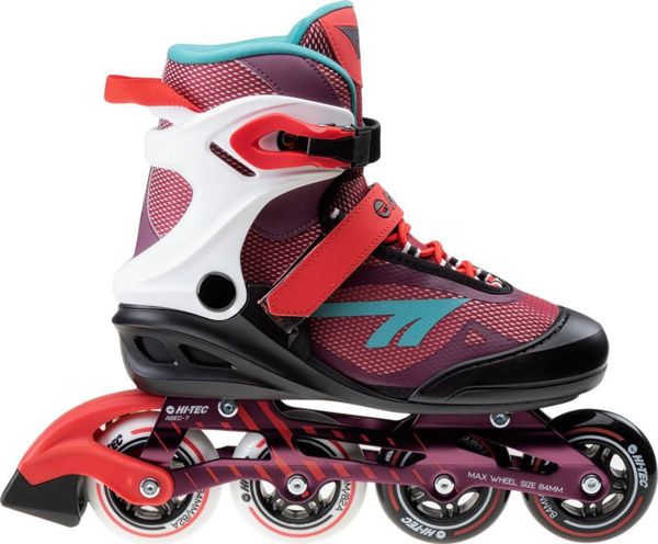 Hi-Tec Lady Rizzo Γυναικεία Roller Fitness, ABEC 7, 84mm, Κόκκινα, Μέγεθος 41