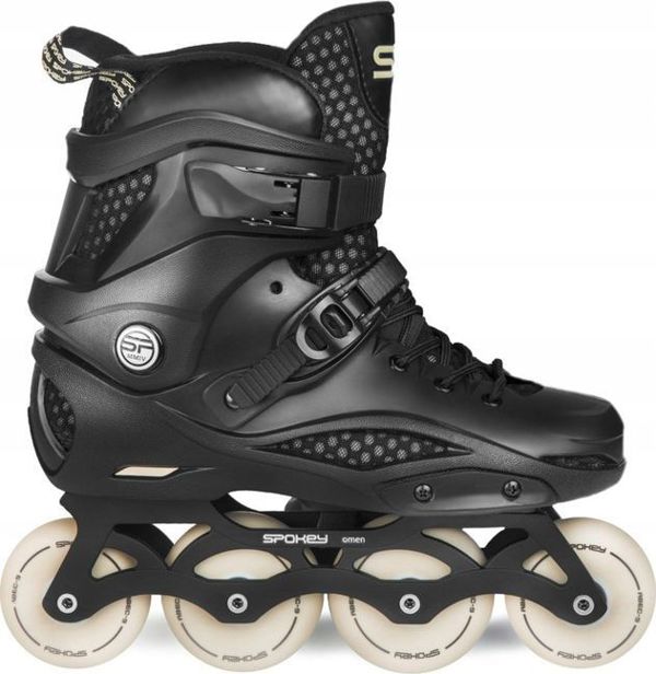 Spokey Freespo Ρυθμιζόμενα Roller Blades, ABEC 9, Ρόδες 80mm, Μαύρο, Μέγεθος 40-41