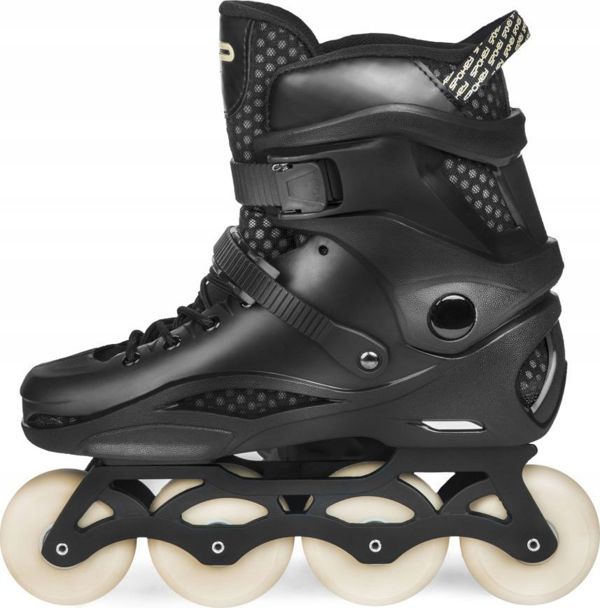 Spokey Freespo Ρυθμιζόμενα Roller Blades, ABEC 9, Ρόδες 80mm, Μαύρο, Μέγεθος 40-41