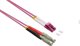 Καλώδιο Οπτικών Ινών Roline Duplex 50/125µm OM4, LSH/LC, LSOH, Μωβ, 1m