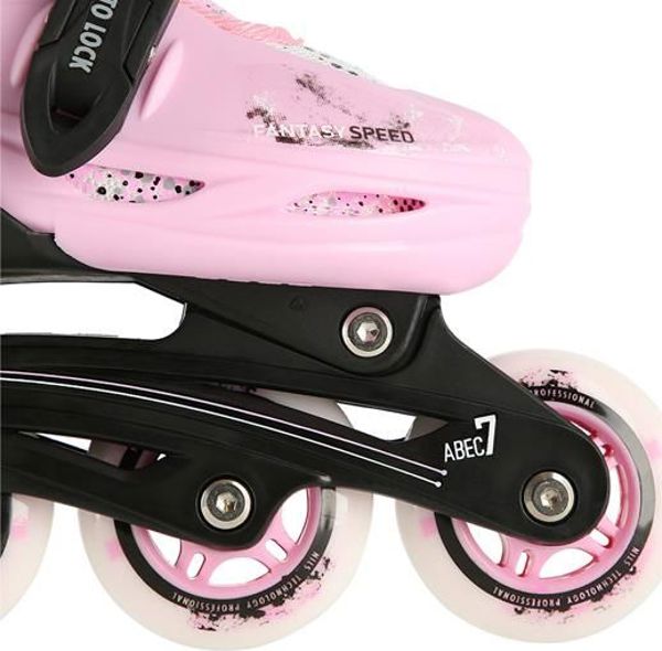 Ρόλερ Nils Extreme NH18331 με ρυθμιζόμενη αντικαταστάσιμη λεπίδα ροζ χρώματος μ. 31-34