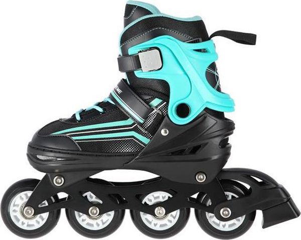 Nils Extreme NH18190 Ρυθμιζόμενα Πατίνια 2-σε-1 με Δυνατότητα Μετατροπής σε Παγοπέδιλα, Μαύρο, Μεγέθη 34-38