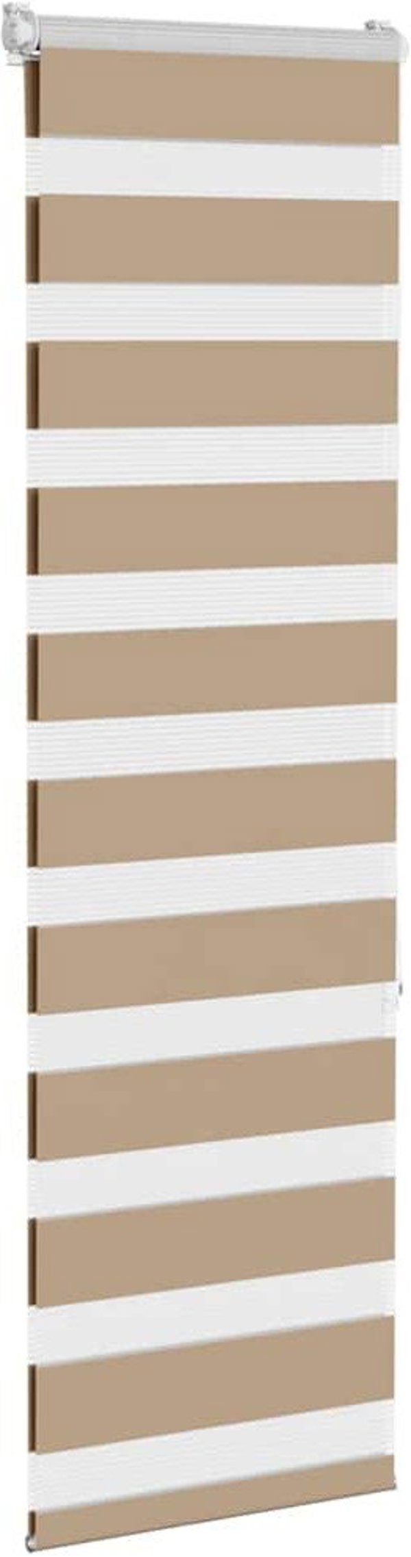 vidaXL Ρολέτα Zebra 50x150 cm από Πολυεστέρα – Λευκή Σκίαστρο Παραθύρου