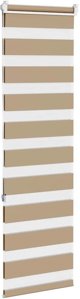 vidaXL Ρολέτα Zebra 50x150 cm από Πολυεστέρα – Λευκή Σκίαστρο Παραθύρου