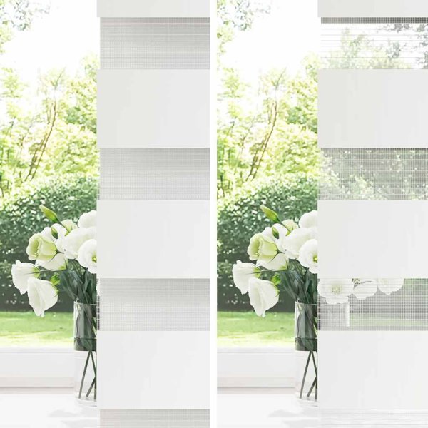 vidaXL Ρολέτα Zebra 50x150 cm από Πολυεστέρα – Λευκή Σκίαστρο Παραθύρου