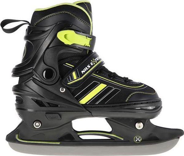 Nils Extreme NH18191 Ρυθμιζόμενα Πατίνια 2σε1 (Rollers & Ice Skates), Μαύρα, Μέγεθος 39-43