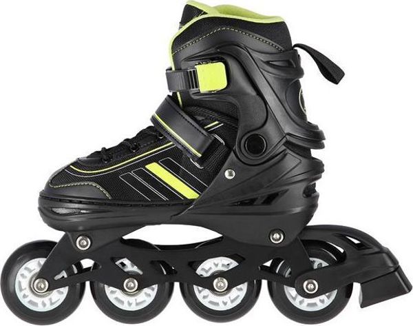 Nils Extreme NH18191 Ρυθμιζόμενα Πατίνια 2σε1 (Rollers & Ice Skates), Μαύρα, Μέγεθος 39-43