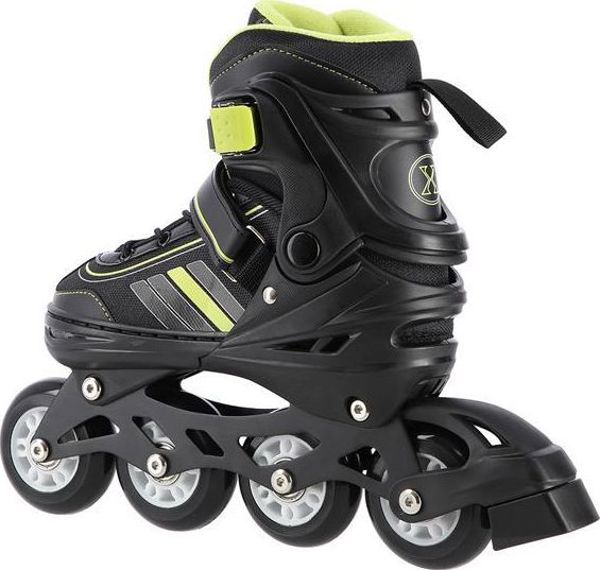 Nils Extreme NH18191 Ρυθμιζόμενα Πατίνια 2σε1 (Rollers & Ice Skates), Μαύρα, Μέγεθος 39-43