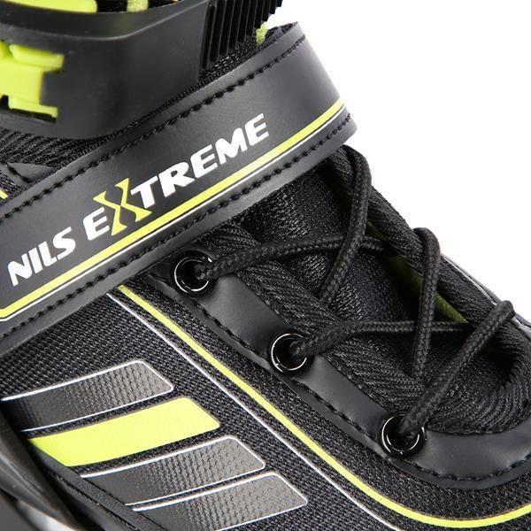 Nils Extreme NH18191 Ρυθμιζόμενα Πατίνια 2σε1 (Rollers & Ice Skates), Μαύρα, Μέγεθος 39-43