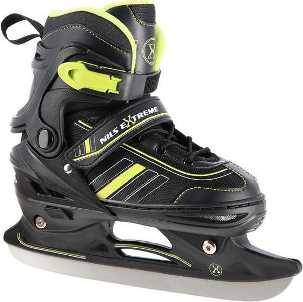 Nils Extreme NH18191 Ρυθμιζόμενα Πατίνια 2σε1 (Rollers & Ice Skates), Μαύρα, Μέγεθος 39-43