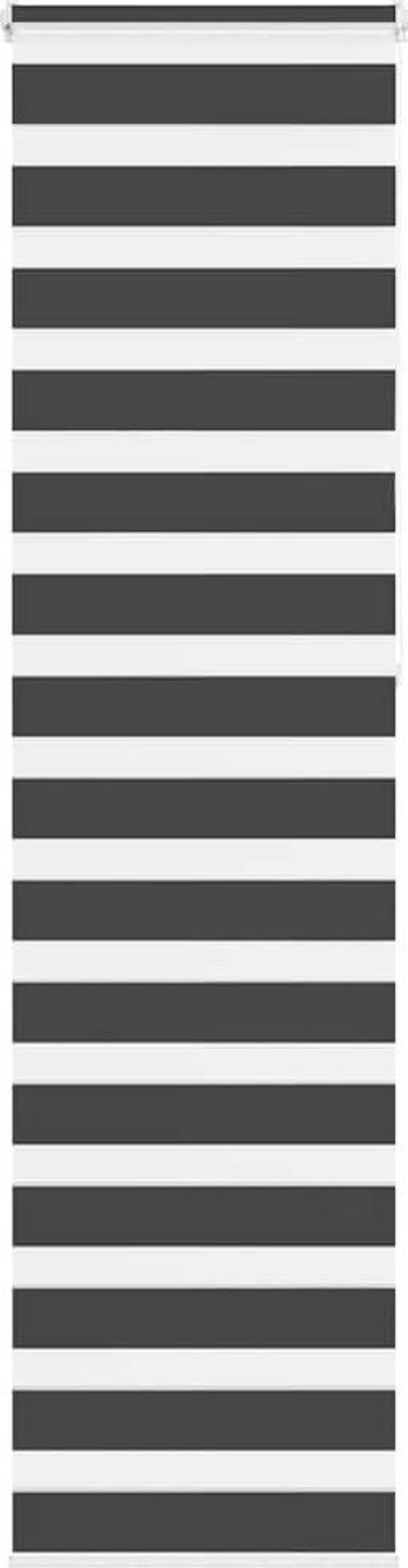 vidaXL Ρολέτα Zebra Μαύρη, Πολυεστερική Κουρτίνα Ρόλερ, Πλάτος Υφάσματος 50,9 εκ.