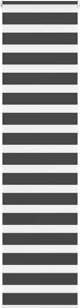 vidaXL Ρολέτα Zebra Μαύρη, Πολυεστερική Κουρτίνα Ρόλερ, Πλάτος Υφάσματος 50,9 εκ.